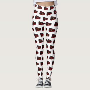 Legging Ilustração de desenho de barramento de dois andare