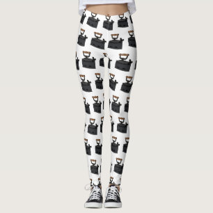 Legging Ilustração de desenho de ferro do carvão