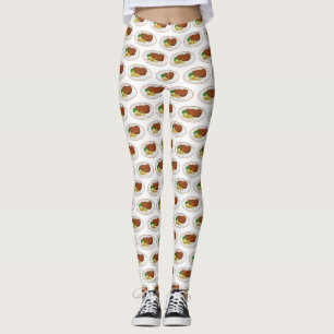 Legging Ilustração de desenho em bife
