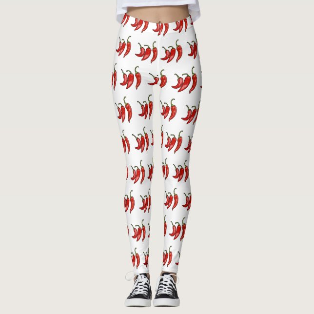 Legging Ilustração de desenho em chili (Frente)