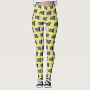 Legging Ilustração de desenho em micro-ondas