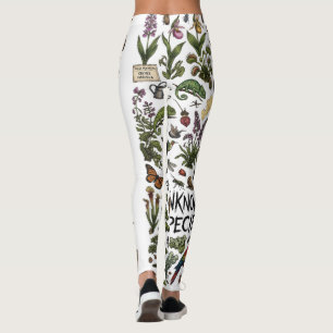Legging Ilustração de Ecologias Surreais da Botânica Caóti