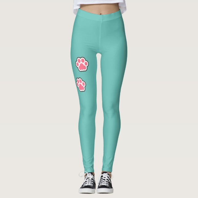 Legging Ilustração de Gatinho de Cute (Frente)