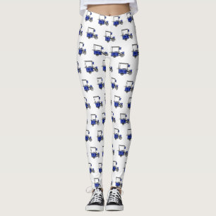 Legging ilustração do desenho do carrinho de comida