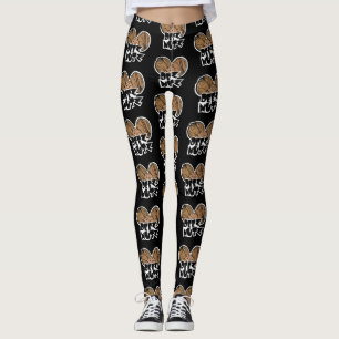 Legging Ilustração engraçada de Deez Nutz