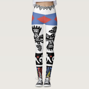 Legging Ilustração Étnica Nativa Americana
