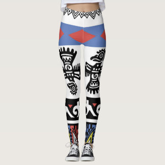 Legging Ilustração Étnica Nativa Americana