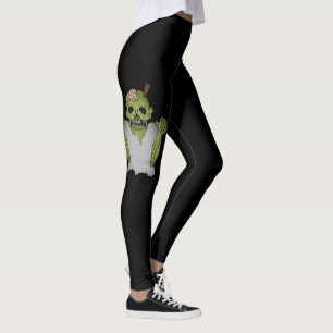 Legging Ilustração Zombie Assustadora Para O Halloween A P