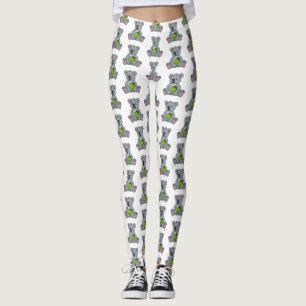 Legging Imagem de desenhos em coala e coco