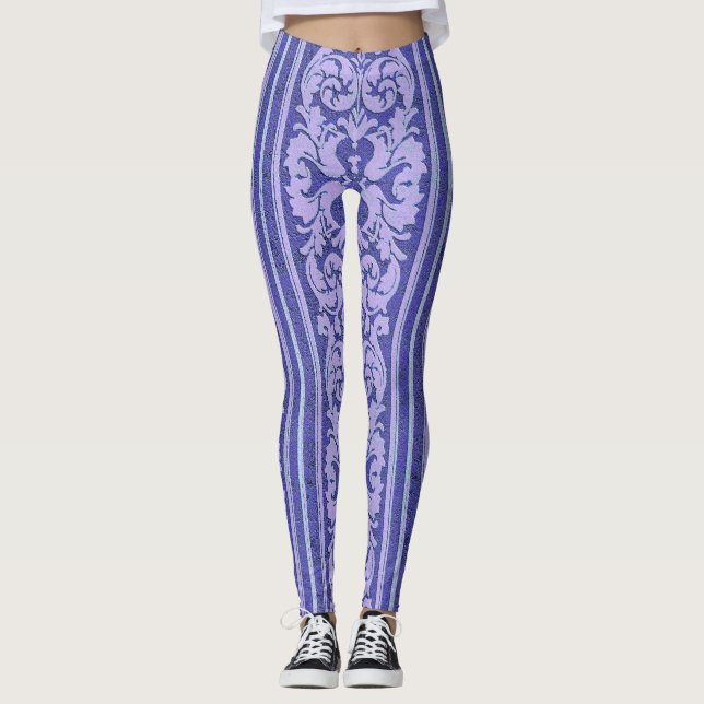 Legging Imagem de papel de parede de veludo esmagado roxo (Frente)