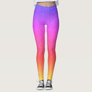 Legging Imagem de Textura Tweet de Cores de Pastel, Leggin