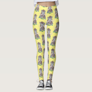 Legging Imagem engraçada de desenhos animados
