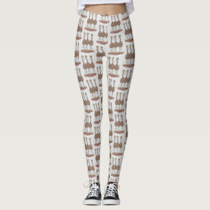 Legging Imagem engraçada do desenho animado emu australian