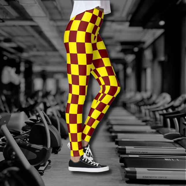 Legging Imagem Maroon e Amarelo Verificada (Criador carregado)