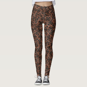 Legging Impressão abstrato geométrico aleatório