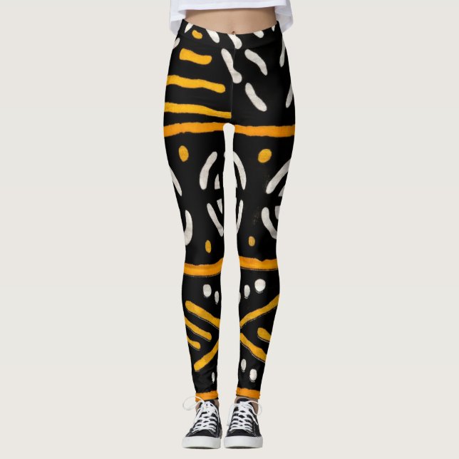 Legging Impressão africano (Frente)