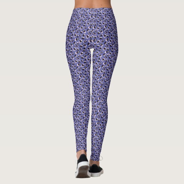 Legging Impressão Animal Abstrata Roxa (Verso)