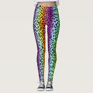Legging Impressão animal arco-íris