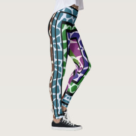 Legging Impressão Animal Girafa Arco-Íris Geométrico Color