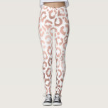 Legging Impressão Animal Leopard Cheetah, Rosa Chic<br><div class="desc">Este design elegante e chic é perfeito para a moderna moda. Ele apresenta uma impressão falsa rosa dourada desenhada à mão de leopardo/chita safari em um simples fundo branco. É bonito, fofo e moda! ***NOTA DE DESIGN IMPORTANTE: Para qualquer solicitação de design personalizada, como solicitações de correspondência de produtos, alterações...</div>