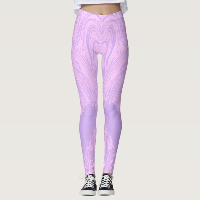 Legging impressão animal rosa selvagem (Frente)
