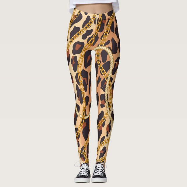 Legging Impressão Barroca Animal, Design (Frente)