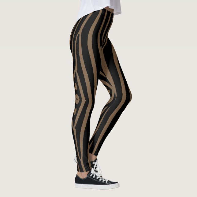 Legging Impressão castanha e zebra negra (Direita)