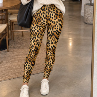 Legging Impressão Clássica de Guepardo Selvagem
