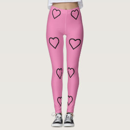 Legging "impressão de amor"