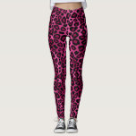 Legging Impressão de Animais Leopardo Rosa<br><div class="desc">Leggings Impressão de padrões de animais de leopardo rosa. ⭐ 99% dos meus designs na minha loja são feitos em camadas. Isso facilita o redimensionamento e a movimentação de gráficos e textos para que cada produto seja ajustado perfeitamente. ⭐ (Certifique-se de redimensionar ou mover gráficos, se necessário, antes de fazer...</div>