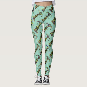 Legging Impressão de Arte Marinha de Lula Boxeadora Gigant