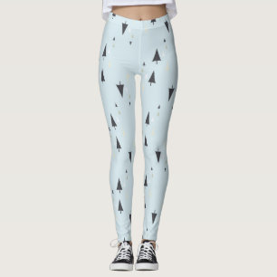 Legging Impressão de árvore