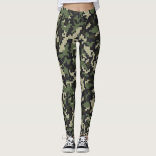 Legging Impressão de Camuflagem Pixelada