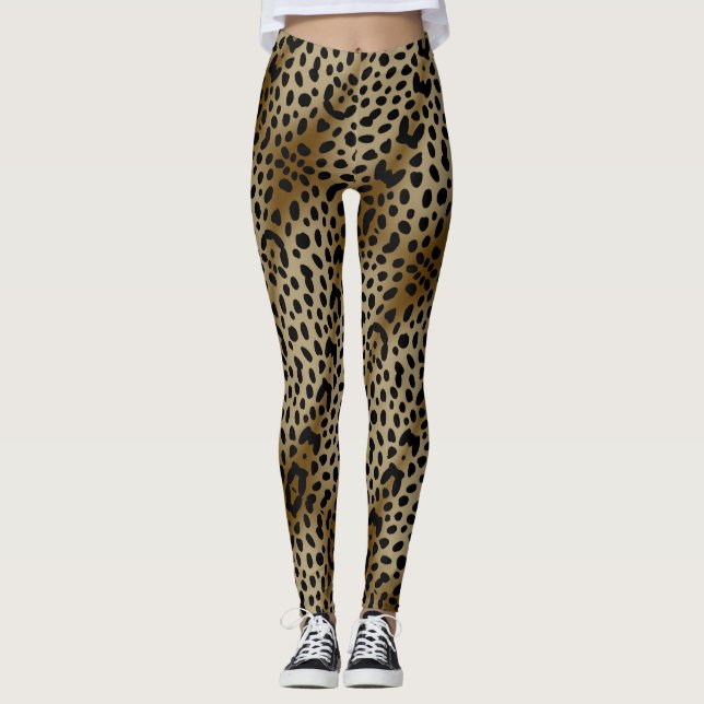 Legging Impressão de Chita Natural (Frente)