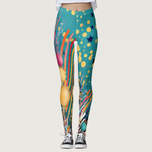 Legging Impressão de circo