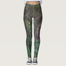 Legging Impressão de Coluna da Floresta Escura legal