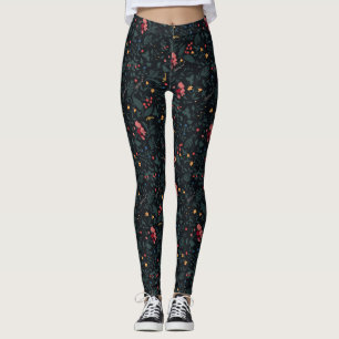 Legging Impressão de Elegância Floral Mudada por Asarteo