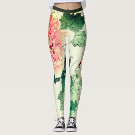 LEGGING IMPRESSÃO DE FLORES JAPONÊS IMPRESSOS