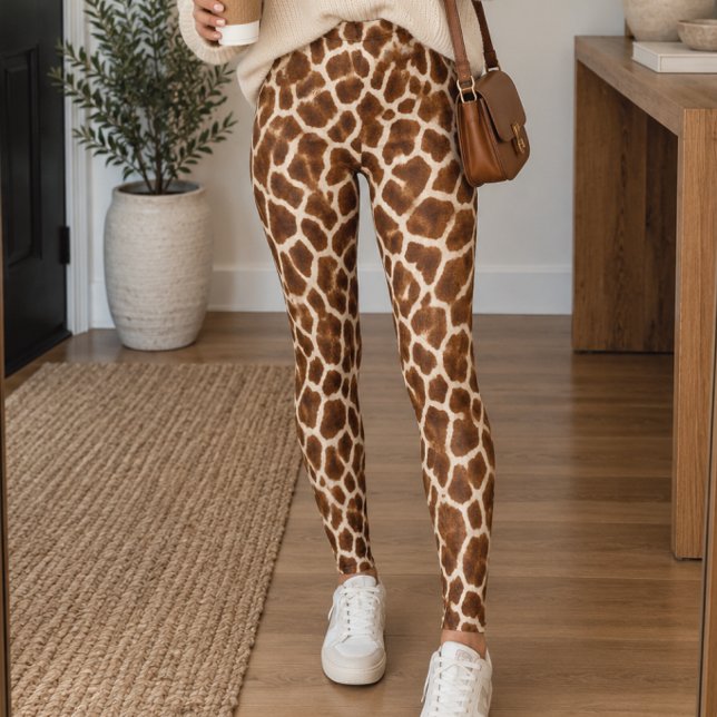 Legging Impressão de Girafa Selvagem (Criador carregado)