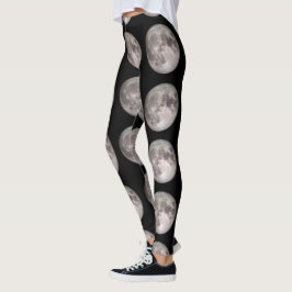 Legging impressão de lua cheio