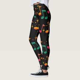 Legging Impressão de música