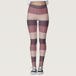 Legging Impressão de paleta de listras