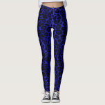 Legging Impressão de Pele Azul-Brilhante<br><div class="desc">Leggings. Seja a palestra de seus amigos com esse padrão na moda azul brilhante de animais leopardo impressão vista casual de calças personalizadas ou esteja preparado para alguma ação física na sua classe de ioga, malhação exercício ou correndo apenas num estilo confortável. ⭐ 99% dos meus designs na minha loja...</div>