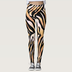Legging Impressão de pele de tigre