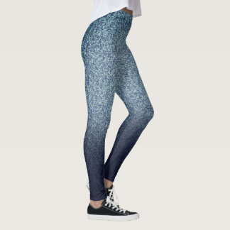 Legging Impressão de retrorreflector da cor Denim