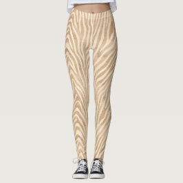 Legging Impressão de Zebra com Aquarela