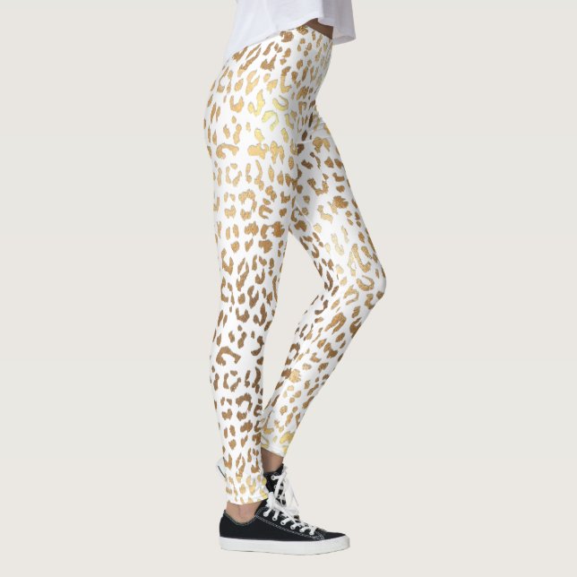 Legging Impressão do Leopard PixDezines/Tom Dourado (Direita)
