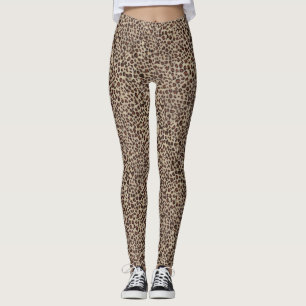 Legging Impressão do leopardo