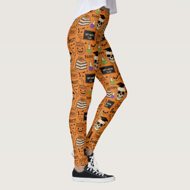 Legging Impressão do Professor de Halloween (Direita)