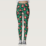 Legging Impressão em animais de leopardo preto rosa-rosa m<br><div class="desc">Este padrão moderno e moderno é perfeito para a na moda. Ele apresenta uma impressão de coral rosa, preto e verde-forte e safari. É elegante, legal, artística e única. ***NOTA DE DESIGN IMPORTANTE: Para qualquer solicitação de design personalizada, como solicitações de correspondência de produtos, alterações de cor, mudanças de posicionamento...</div>